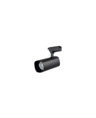 Foco Carril 30w 6000k Alfil Negro 2700lm 36º Orientable 330º Regx19x7,5 Cm