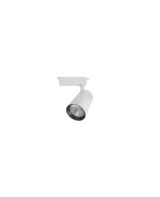 Foco Carril 40w 2700k Telma Blanco 3600lm 36º Orientable 330º Regx21x10,5 Cm