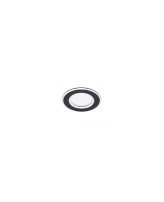Foco Empotrable Samos Negro/cromo 5w 6500k 4x10x10 Cm 400lm Corte 7,5d