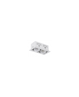 Foco Kardan Augusto Empotrar 2xgu10 Blanco 11x21,5bombillas No Incluidas