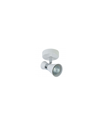 Foco Maximo 1xgu10 Blanco/cromo 15x12x8,5 Cm