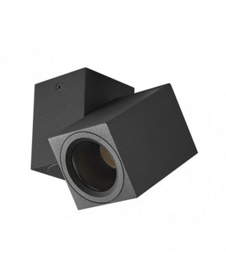 Foco Nerja 1xgu10 Negro 10,4x12,3x6 Cm Orientable 360º