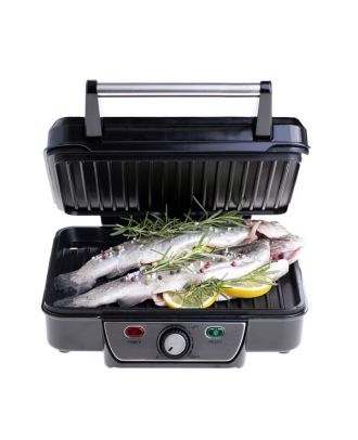 Grill Parrilla Electrica 2500w Reg.temperatura,antiadherente, Indicador Luminoso C/bandeja Goteo,espatula