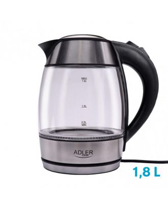 Hervidor De Agua Elect. De Vidrio 0,5-1,8l 2200w Apagado Automatico.filtro Anti-cal
