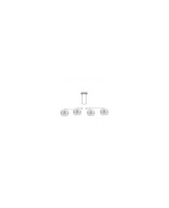 Lampara 4lp Bremen Cromo/blanco-plata 4xe14 Regx94x34 Cm