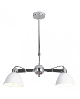 Lampara Buri 2xe27 Blanco/cromo Regx52x15,5 Cm