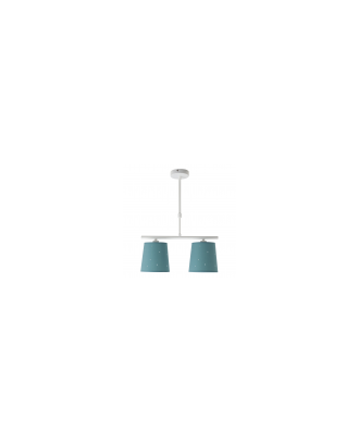 Lampara Consciencia 2xe14 Turquesa Regx39x16 Cm