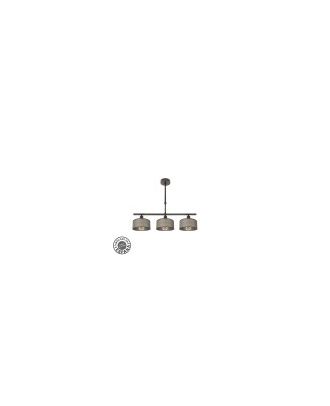 Lampara Gilda 3xe14 Marron Regx55x14 Cm