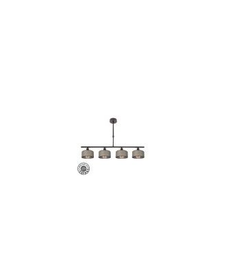 Lampara Gilda 4xe14 Marron Regx76x14 Cm