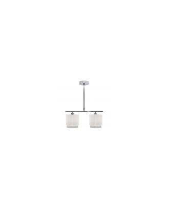 Lampara Kenya 2xe14 Blanca/gris Regx40x14 Cm