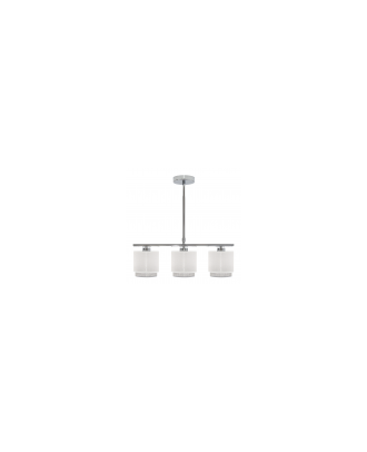 Lampara Kenya 3xe14 Blanca/gris Regx56x14 Cm