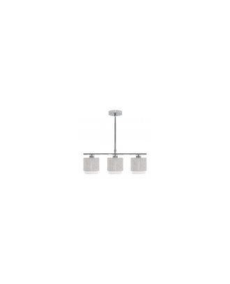 Lampara Kenya 3xe14 Gris/blanca Regx56x14 Cm