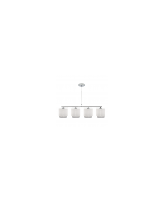 Lampara Kenya 4xe14 Blanca/gris Regx77x14 Cm