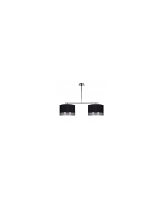 Lampara Serie Menorca 2xe27 Cromo/Negra Regx86x25 Cm