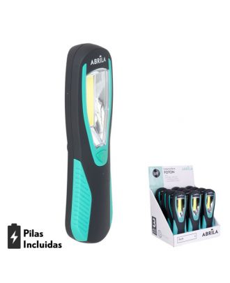 Linterna De Trabajo Foton  Encendido Cob C/gancho  Girat.e Iman 300lm 20x6x3cm 3xaa Incluid