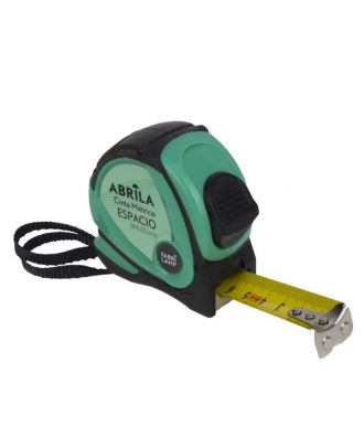 Cinta Metrica Espacio 8mx25mm Negro/verde Clip,asa Enganche Magnetico,bloqueo Y Ergonomico