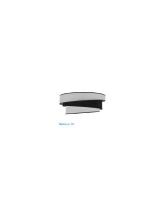 Pantalla Colgante Hara M10 Blanca/negra 50dx40dx22h Difusor Incluido