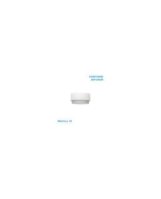 Pantalla Colgante Kenya M10 Blanco/gris 40Dx38dx22h Difusor Incluido