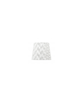 Pantalla Fatima E27 35dx18dx23htejido Blanco Nacar