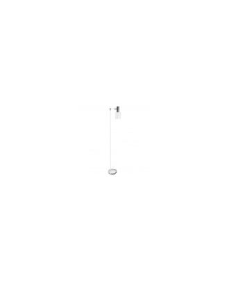 Pie De Salon Cygni 1xe27 Blanco/cromo 170x30x23 Cm Articulable Y Orientable