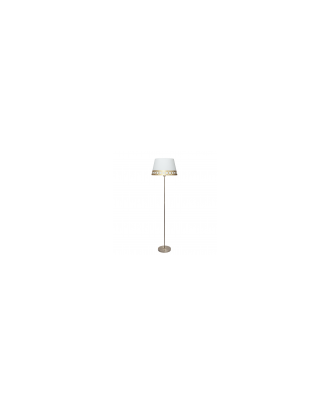 Pie Salón Dalia 1xe27 Blanco/oro 165x40x40 Cm