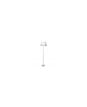 Pie Salón Dalia 1xe27 Blanco/plata 165x40x40 Cm