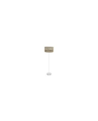 Pie Salon Ekaterina 1xe27 Blanco/saco 164x40x40 Cm Con Pasamaneria