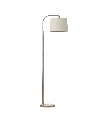 Pie Salon Milad 1xe27 Niquel 161x33x46 Cm  Orientable Amplitud Regulable