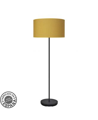 Pie Salon Moda 1xe27 Negro/amarillo 163x40x40cm
