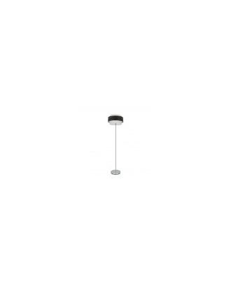 Pie Salon Myriam 1xe27 Cromo/Madera Negra