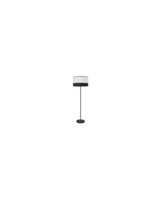 Pie Salon Olga 1xe27 Negro/blanco-mad.negra 162x40x40 Cm
