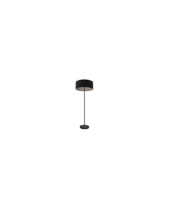Pie Salon Tania 1xe27 Negro/negro-madera Gris 162x40x40 Cm