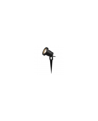 Pincho Exterior Clavos 1xegu10 Negro Policarbonato Ip65  16,2x9,8d