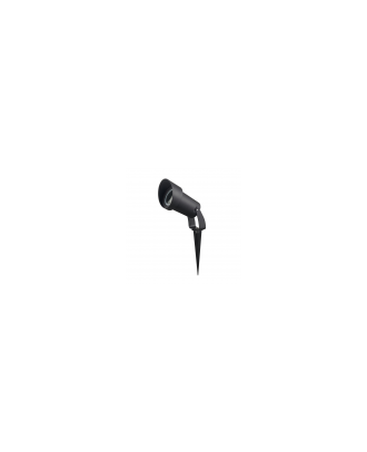 Pincho Exterior Clavos 1xgu10 Negro  22,8x8,6dpolicarbonato Ip65
