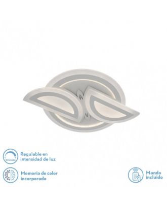 Plafon 120w 3000k, 4000k, 6500k Blanco Alhena 5x56x40cm 16200Lm Regulable, Memoria y C. Remoto