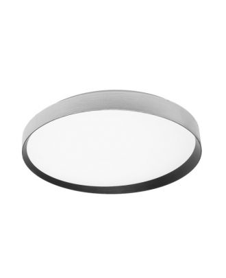 Plafon Alora 60w 3000-4200-6500k Plata/negro 8x50x50cm 5400lm C/remoto Y Memoria