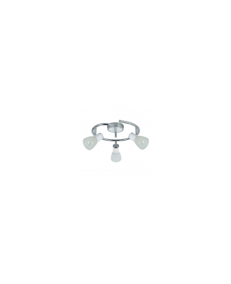 Plafon Cholo3xe14  Blanco/cromo 16x34x34 Cm