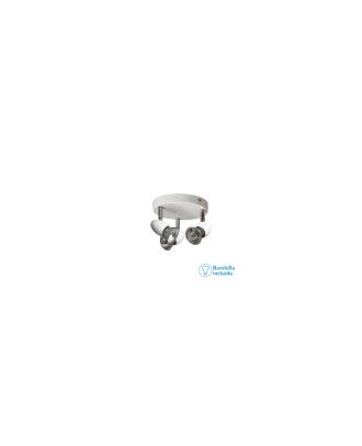Plafon Foco Sonora Blanco 3xgu10 Bomb. incl 13x17d