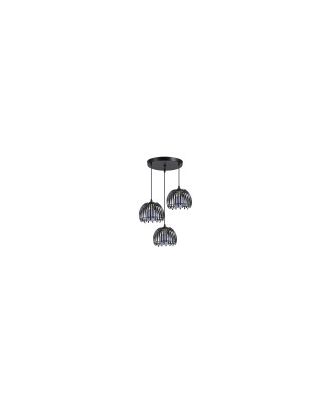 Plafon Latina Negro 3xe27 Regx40x40cm