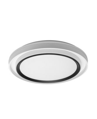 Plafon Meyer 60w 3000-4200-6500k Blanco/negro 7x50x50cm 5400lm C/remoto