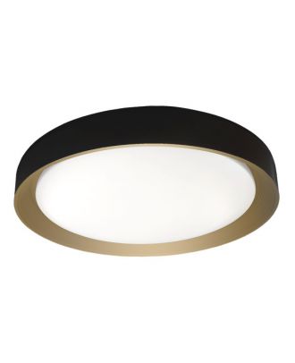 Plafon Lucy 60w 3000-4200-6500k Negro/oro 7,5x50x5 0cm 5400lm C/remoto