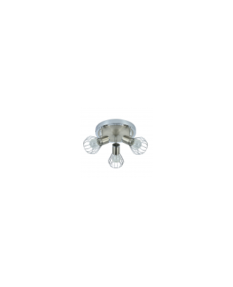 Plafon Mateo 3xe14 Cromo/niquel 15x28x28 Cm
