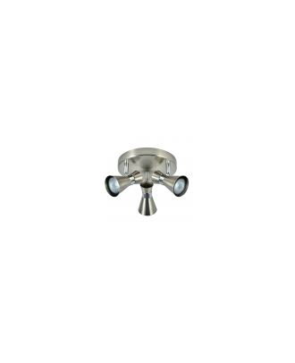 Plafon Maximo 3xgu10 Niquel/cromo 13x20x20 Cm