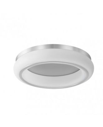 Plafon Paris 48w 3000-4000-6500k Blanco/plata 4080 Lm 12x55x55 Cm C/remoto, Memoria Y Reg.intensidad