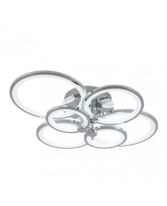 Plafon Sydney 134w 3000-4000-6500k Cromo 17x74x57 Cm 18090lm Regulable,memoria Y C.remoto