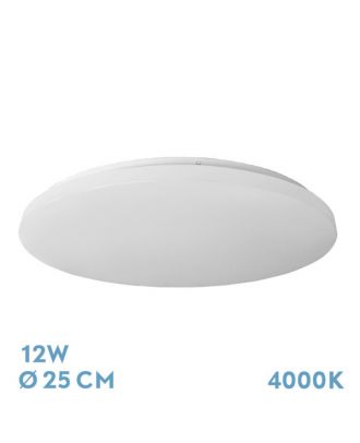 Plafon Tadeo 12w 4000k Blanco 5,5x25x25cm 1180lm