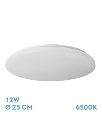 Plafon Tadeo 12w 6500k Blanco 5,5x25x25cm 1180lm