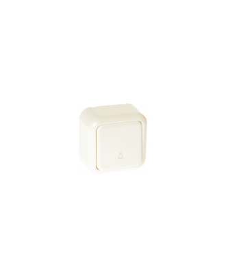 Pulsador Timbre Serie Ancient Beis 6x6x3 Cm