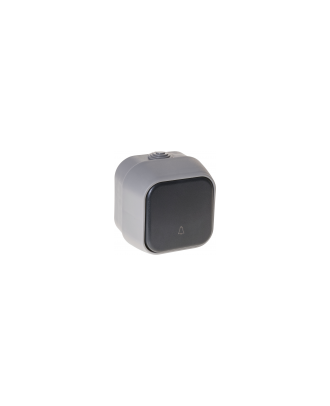 Pulsador Timbre Serie Bert  Ip54 Gris 7x7x5 Cm