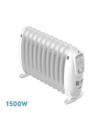 Radiador Aceite Irlanda 1500w Blanco 3potencias Termostato Reg. 11elementos Protec.segurid.asa 38,2x51x18cm